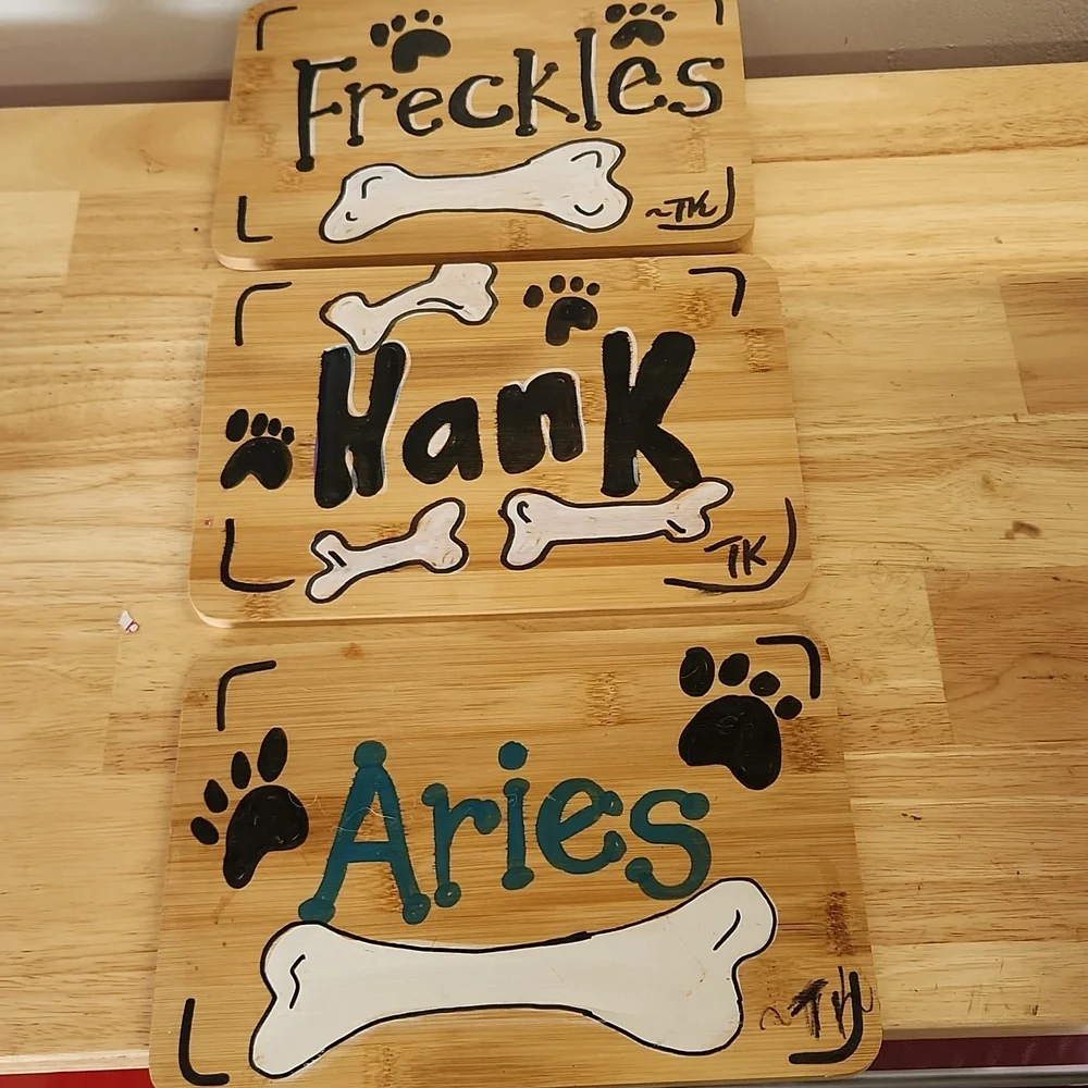 Personalized Dog Pet Name Sign 10 X 7 Inch Pet